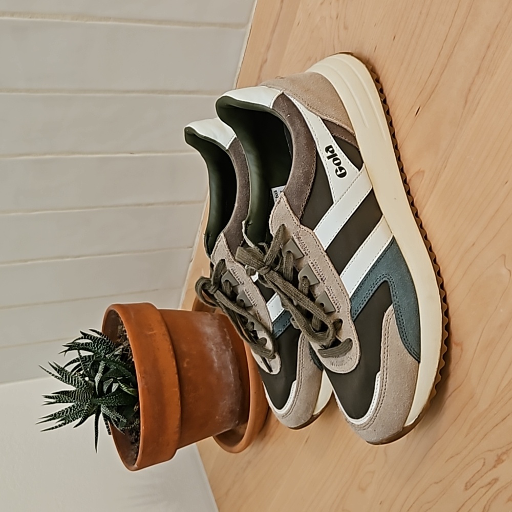Gola green shoes
